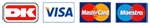 Dankort, Visa, MasterCard, Maestro